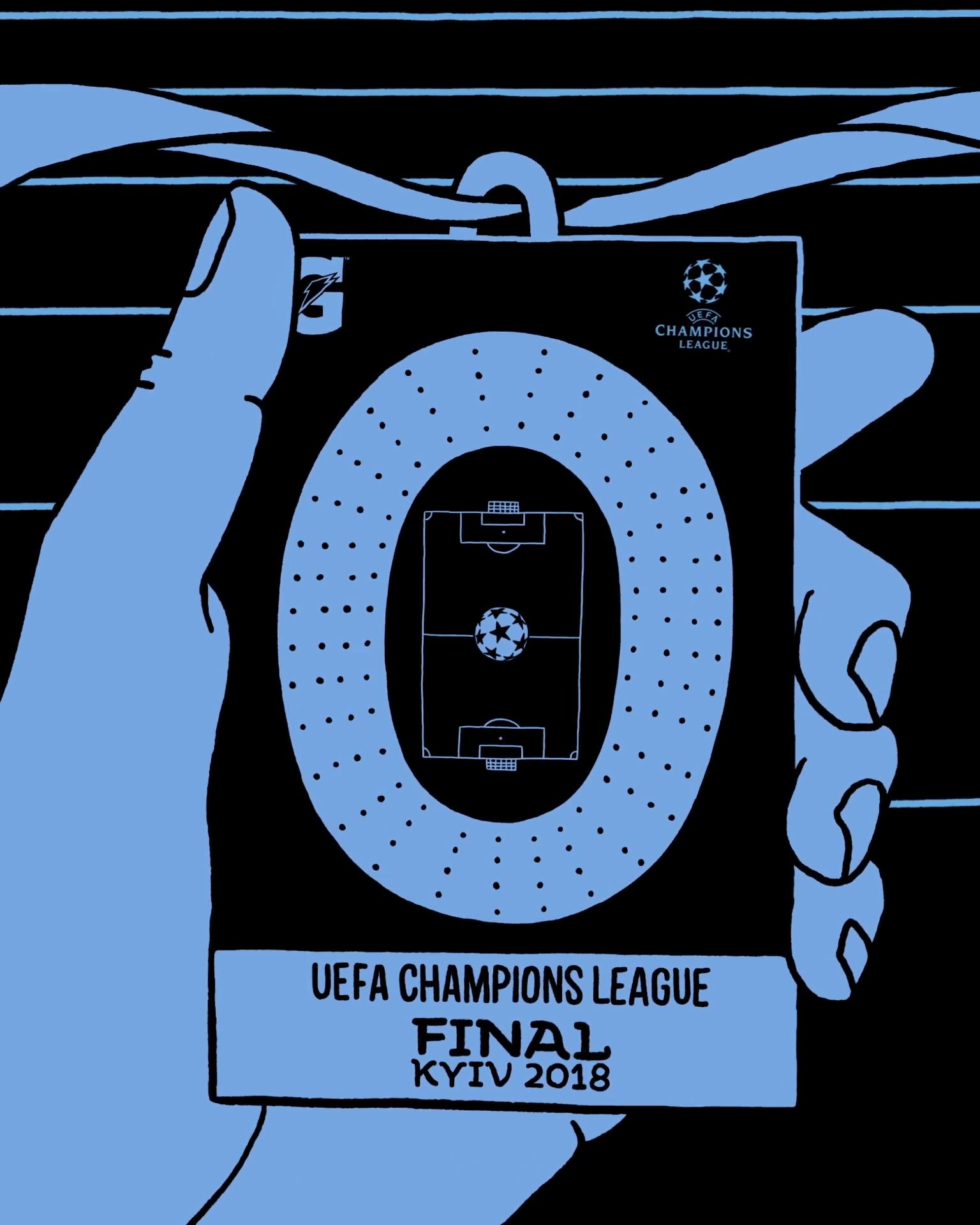 Champions League lanyard